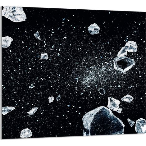 PANNELLO IN VETRO PER CUCINA 65x60 Ghiaccio (1/5)