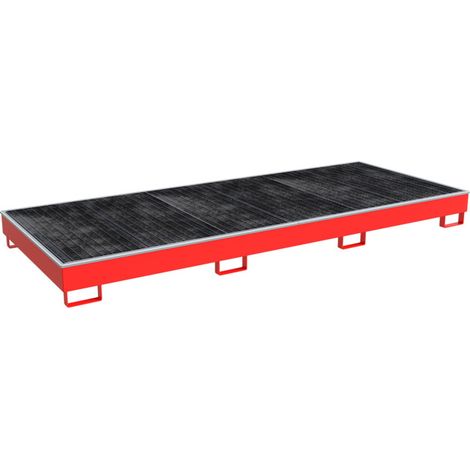 Bauer Südlohn Bac de rangement avec insert PE RW-GR 3300-2 PE, laqué, rouge feu (1/2)