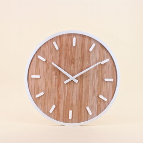 Horloge ronde en bois 50cm (1/5)