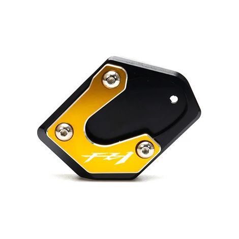 (Glod-FZ1) Compatible avec Yamaha FZ1 FZ 1 2006-2015 FZ6 FZ6R FZ6-S2 2004-2009. Accessoires moto : béquille latérale en aluminium, extension de béquille Maxpower. (1/4)