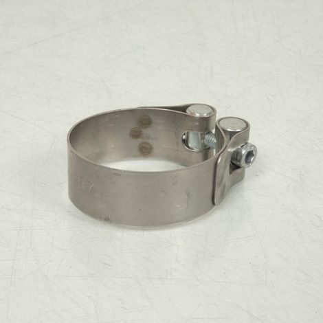 generische Auspuffschelle aus Edelstahl für Motorräder Ø57mm neu
