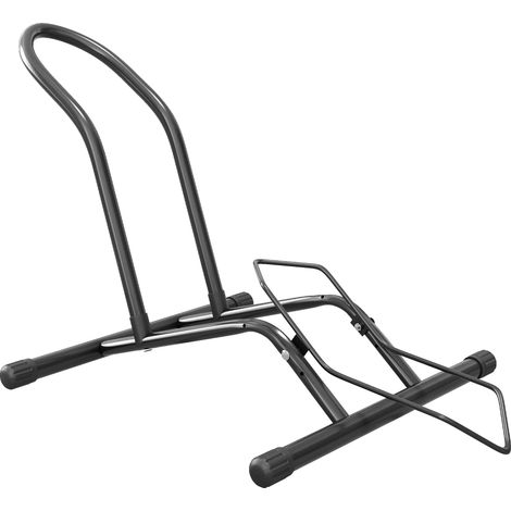 Support vélo en acier pour rangement intérieur/extérieur, stationnement sécurisé, 59x41x38 cm, noir (1/5)