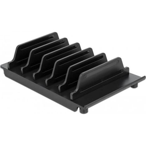 Delock soporte para 6 tabletas o telÉfonos inteligentes negro
