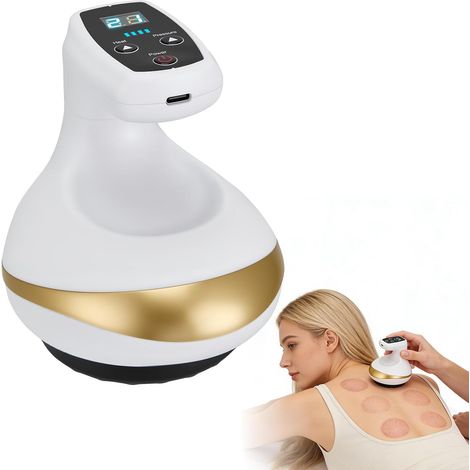 Appareil de Massage Électrique, Masseur Électrique Anti Cellulite à Vide, Gua Sha 4 en 1 Appareil de Massage, 9 Niveaux d'Aspiration et Fonction Chaleur, Anti Cellulite pour une Utilisation à Domicile (1/5)