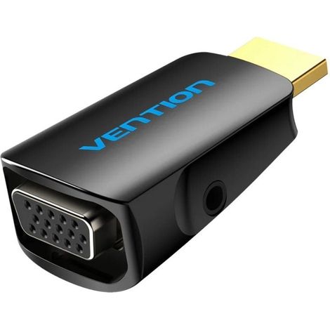 Adaptateur de conversion vention aidb0/ hdmi male vers vga female/ audio jack 3.5mm