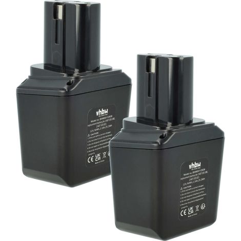 vhbw 2x batteria compatibile con Strapex STB-52, STB-60, STB-50 utensile elettrico (2100 mAh, NiMH, 12 V)