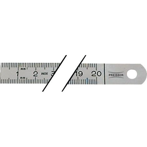 Regla de metal L.2000mm graduación de acero flexible g A -mm / mm H.PREISSER