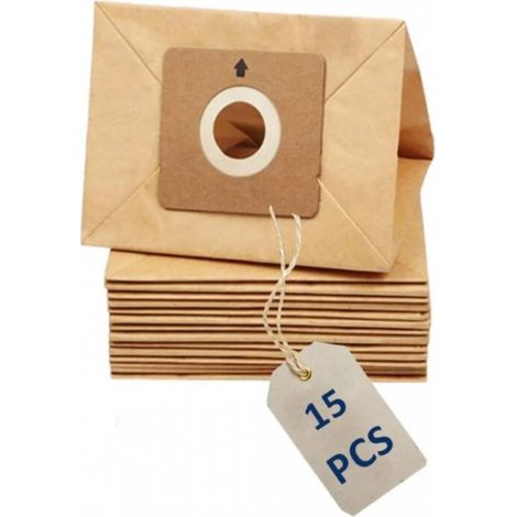 15 x Sacs pour Rowenta ZR003901 Moulinex City Space, Compacteo Ergo, Mini Space, Accessimo (1/2)