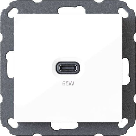 Ehmann 6560x0000 Presa di ricarica USB Bianco