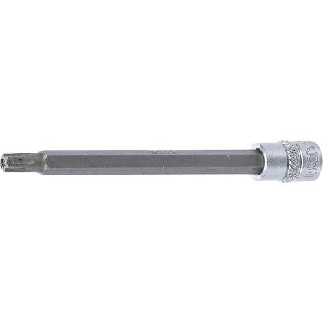 Douille à Embouts 100 mm - 6,3 mm (1/4), Profil Torx T30 Percé - Précision et Durabilité, Acier - D-Work