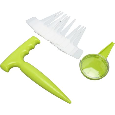 Ensemble de 12 outils pour jardinières, comprenant une jardinière dotée de 5 réglages ajustables et de 10 étiquettes pour plantes. (1/5)