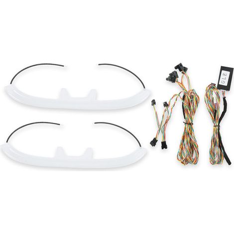 Jeffergarden Remplacement d'éclairage ambiant LED de dossier de siège de 64 couleurs pour Mercedes Benz GLE classe W167 X167 2020+-DOU