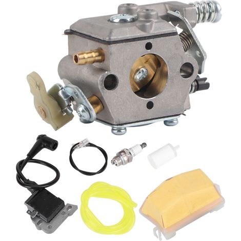 Carburateur de tronçonneuse en aluminium anodisé, pièce de rechange compatible HUSQVARNA 51 / 55. (1/5)