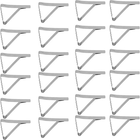 Lot de 24 pinces à nappe en acier inoxydable, stables et résistantes, pour pique-nique en extérieur, jardin ou autre. (1/5)