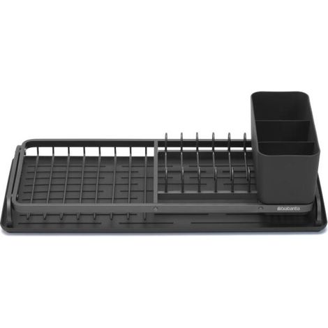 Asciugapiatti compatto grigio scuro - lato lavello - Brabantia