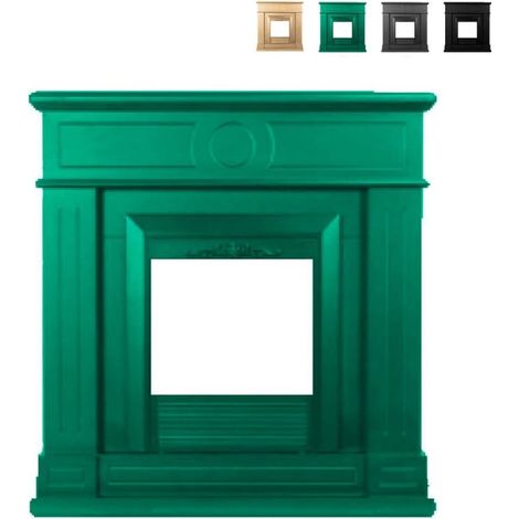 Marco De Chimenea Mpc Lipari Azul Turquesa Marco De Chimenea Lipari Azul Turquesa Para Chimenea Volcano Quemador Electrico o Quemador Existente En Madera Mdf Ideal Para Todos Los Ambientes (1/4)