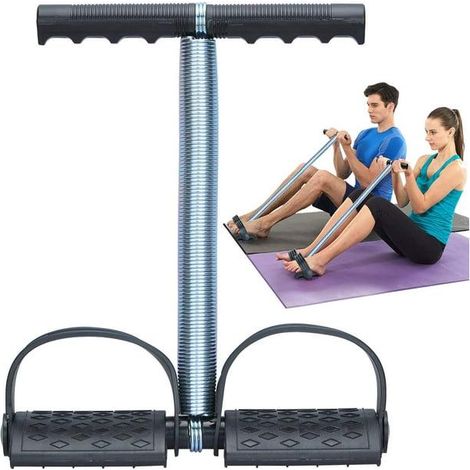 Bauchmuskel-Elastikband-Set, Widerstandsseil, Federpedal, zur Kräftigung von Bauch und Beinen, Fitness-Dehnübungen und Gewichtsreduktion (1/5)