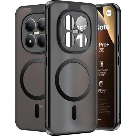 Funda para Xiaomi Redmi Note 15 Pro Plus 5G / Poco M8 Pro 5G, compatible con MagSafe, funda mate Erbord, color negro. (1/3)