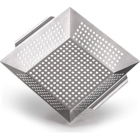 Grille De Cuisson Barbecue - 1 Unité - Acier Inoxydable - Répartition Homogène - Pour Gaz Charbon Électrique - 29,5x29,5x6 Cm (1/5)
