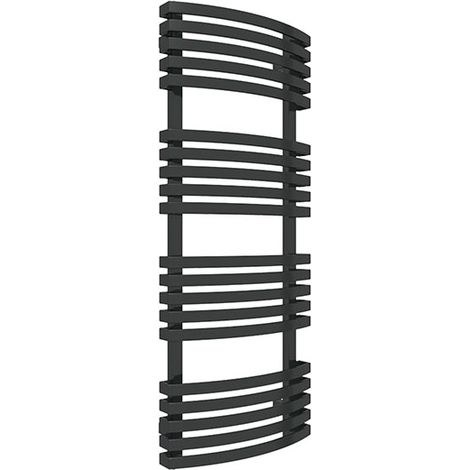 Heizungsbetrieb Handtuchheizkörper - Mattschwarz - Höhe 1500mm Breite 480mm - 774 Watt - KIO1500/480SXN