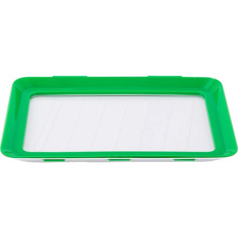 Bandeja para almacenar alimentos, organizador reutilizable, material duradero, verde (1/2)