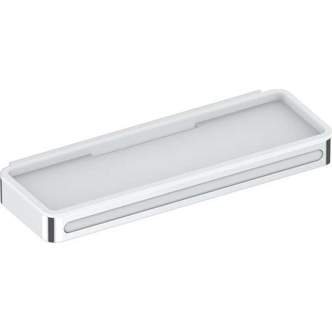 KEUCO PLAN tablette de douche avec raclette en verre, fixation (1/4)