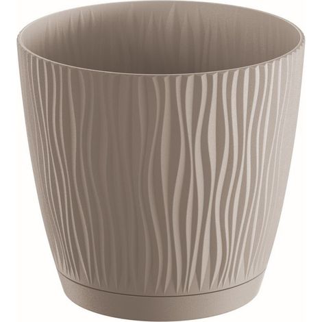 Maceta SANDY P 0,6L., dimensiones (mm) 108x108x102, color Mocca (1/3)
