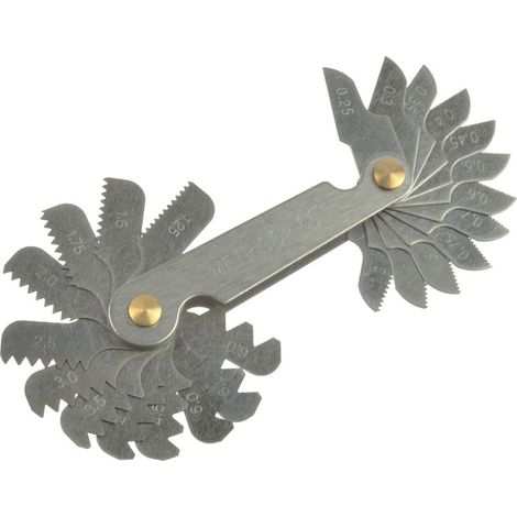Calibro per filettature - Calibro per filettature M0.25-6mm 24 pz. (100...