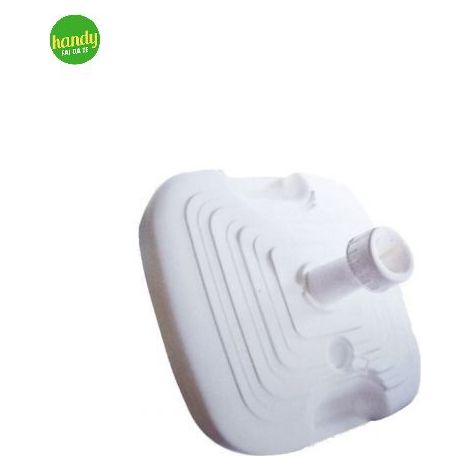 Base per ombrellone Faboss quadrata bianca 20 litri per pali Ø 20-38 mm