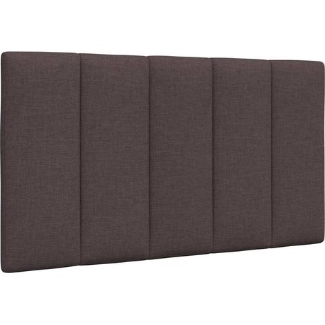 Kopfteil-Kissen "Hanko" Dunkelbraun 80 cm Stoff vidaXL