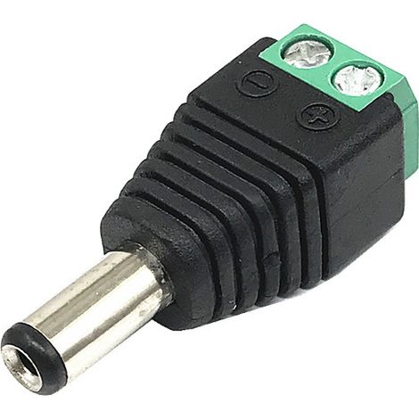 12V male/female monitoring power connector DC female connector to 12V 5.52.1 DC male connector to 12V. (1/5)