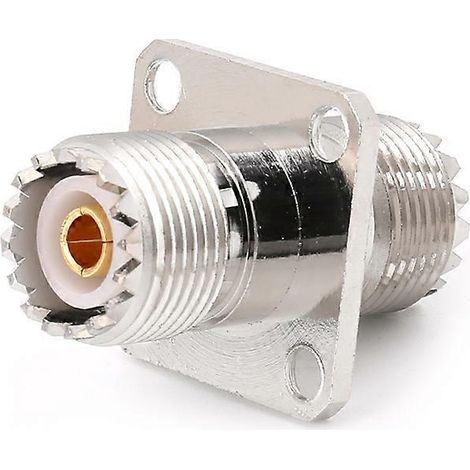 Adaptateur convertisseur coaxial UHF SO239 femelle-femelle avec connecteur RF à montage sur panneau (1/5)