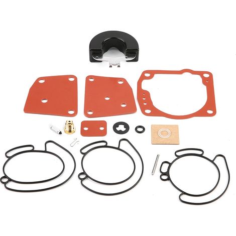 Kit de réparation de carburateur, 16 pièces Kit de réparation de carburateur pour V4/V6/90/115/125/150/175HP 1300-08689 (1/5)