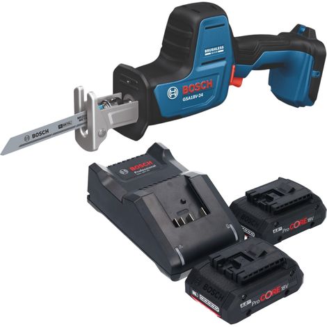 Seghetto alternativo a batteria Bosch GSA 18V-24 Professional 18 V 230 mm Brushless + 2 batterie ProCORE da 4,0 Ah + caricabatterie (1/5)