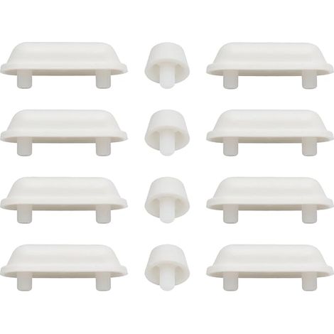 Tampons Amortisseurs pour Abattant WC,Butées Autocollantes en Plastique, Universelles,Amortisseurs de Couvercle WC pour Maison, Bureau, Toilettes (1/5)
