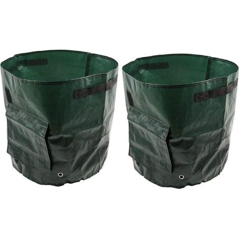 2 Pack Potato Grow Bags /10 Gallons - PE Plant Bag for Potatoes, Carrots and Tomatoes,35cm x 50cm