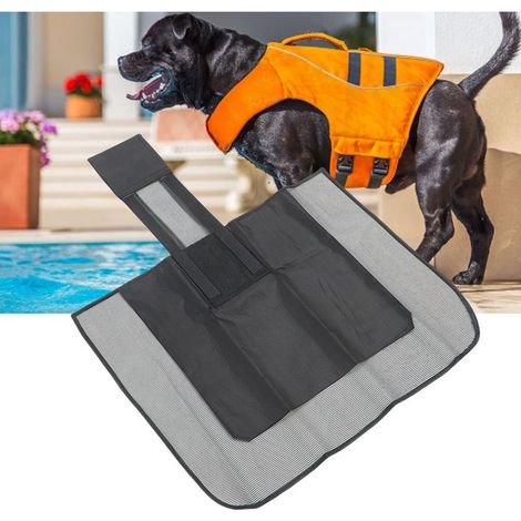 Rampule de Secours pour Animaux et Nettoyeur de Feuilles 2 en 1, Skimmer de Piscine en Oxford Cloth Noir [Echelle pour Animaux] + [2 en 1 Design] + [Skimmer Flottant] (1/5)