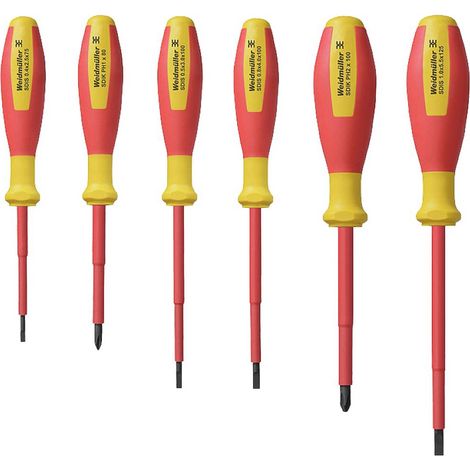 Weidmüller SDI SET S2.5-5.5/PH1/2 VDE Kit cacciaviti Taglio, Croce Phillips