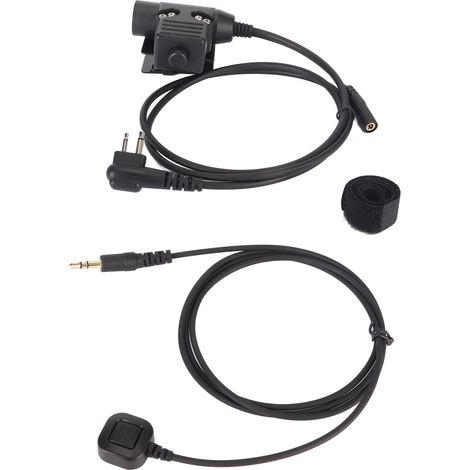 Adaptateur PTT U94 pour Talkie-Walkie Motorola GP88, Bouton Push-to-Talk Casque Tactique Militaire (1/5)
