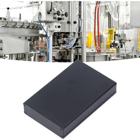 Boîtier en alliage d'aluminium noir sablé de 22 x 74 x 110 mm pour circuit imprimé. (1/5)