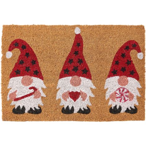 Fußmatte ELVORO Bunt 40 x 60 cm Weihnachtsmotiv Kokosfasern (1/5)