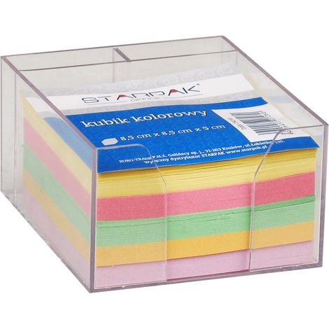 Cubo in plastica Kubik 85X85X50MM STK ufficio KOL 7260 (1/4)
