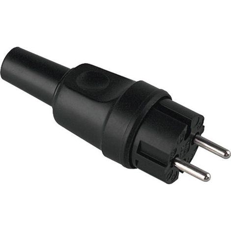 Bachmann 919.179 Fiche à contours Tout caoutchouc 250 V noir IP44 C266071 (1/2)