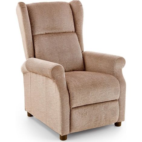 Sillón reclinable Houston 854, Beige, 83x75x92cm, Tapiz