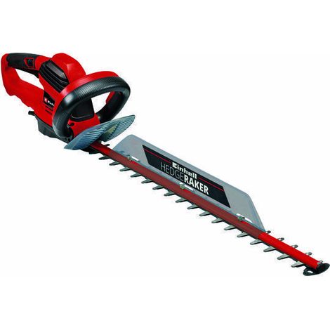 Einhell Cortasetos eléctrico GE-Eh 7067 (700 W, 670 mm de Longitud de Corte, 30 mm de Distancia Entre Dientes, recogedor de Recortes, Descarga de Cables)