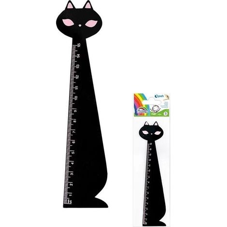 Regla de madera Fiorello - 15 cm GR-F88KC Gato negro 130-1881