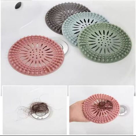 Kaelt - CulinaX® - 3PCS Silicone attrape cheveux filtre protege drain universel 13cm evier cuisine douche (1/5)