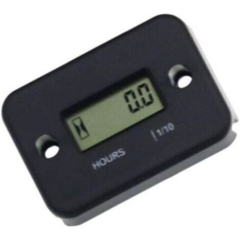 Étanche écran LCD Compteur numérique Heure Moteur Portable Gauge Compteur horaire Moto Bateau Compteur horaire Moteur (1/4)