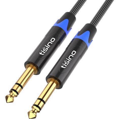 Câble Jack 6,35mm TRS Mâle vers Mâle pour Guitare/Amplificateur, 1m (1/5)