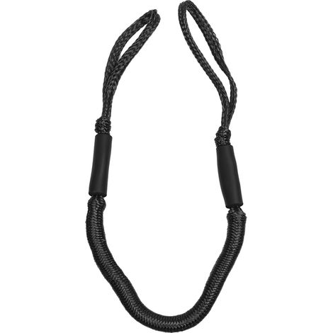 Corde élastique d'amarrage marin, corde de quai à ressort amortissante pour saut à l'élastique (noire) (1/5)